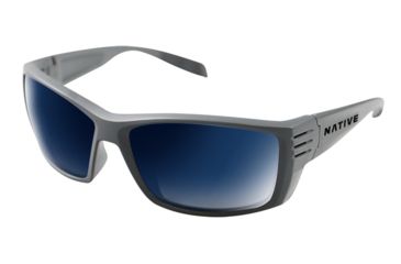 Image of Native Eyewear Raghorn, Granite Frame, Blue Reflex Lens, 199 911 526