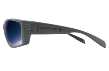 Image of Native Eyewear Raghorn, Granite Frame, Blue Reflex Lens, 199 911 526