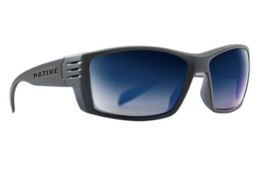 Image of Native Eyewear Raghorn, Granite Frame, Blue Reflex Lens, 199 911 526