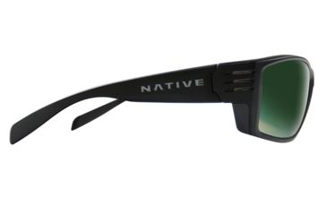 Image of Native Eyewear Raghorn, Matte Black Frame, Green Reflex Lens, 199 302 529