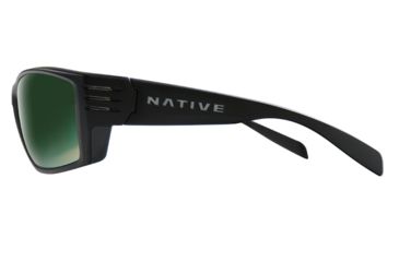 Image of Native Eyewear Raghorn, Matte Black Frame, Green Reflex Lens, 199 302 529