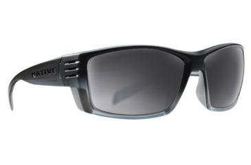 Image of Native Eyewear Raghorn, Smoke Fade Frame, Silver Reflex Lens, 199 327 528