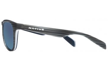 Image of Native Eyewear Sanitas Sunglasses,Driftwood/White/Blue Frame,Blue Reflex Gray Lens,Polarized,180 908 526