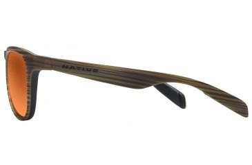 Image of Native Eyewear Sanitas Sunglasses,Wood/Black Frame,Bronze Reflex Brown Lens,Polarized,180 903 527