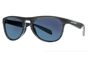 Image of Native Eyewear Sanitas Sunglasses,Driftwood/White/Blue Frame,Blue Reflex Gray Lens,Polarized,180 908 526