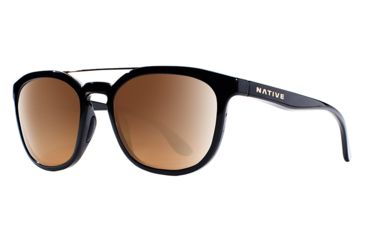 Image of Native Eyewear Sixty-Six Progressive Prescription Sunglasses, Gloss Black Frame, Polarized, 192 300 527PR