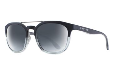 Image of Native Eyewear Sixty-Six Progressive Prescription Sunglasses, Matte Black / Crystal Frame, Polarized, 192 934 528PR
