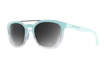 Image of Native Eyewear Sixty-Six Progressive Prescription Sunglasses, Matte Mint / Crystal Frame, Polarized, 192 935 523PR