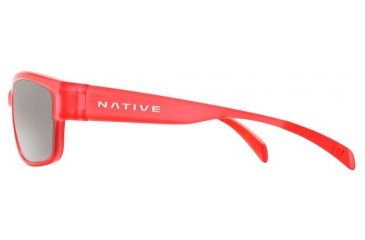 Image of Native Eyewear Toolah Sunglasses,Red Frost Frame,Silver Reflex Lens,Polarized,174 392 528