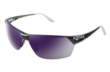 Image of Native Eyewear Vigor AF, Gloss Black Frame, Violet Reflex Lens, 194 300 531