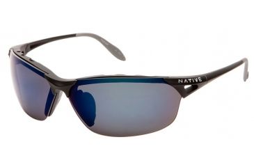 Image of Native Eyewear Vigor Sunglasses, Asphalt Frame, Blue Reflex Gray Lens, Polarized, 139 302 519