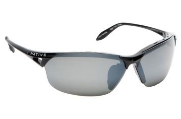 Image of Native Eyewear Vigor Sunglasses, Iron Frame, Silver Reflex Gray Lens, Polarized, 139 300 521