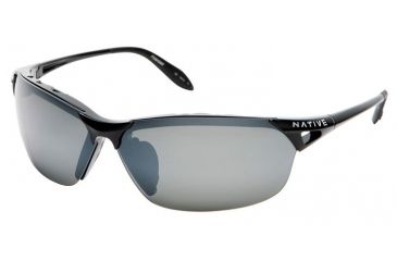Image of Native Eyewear Vigor Sunglasses, Iron Frame, Silver Reflex Gray Lens, Polarized, 139 300 521
