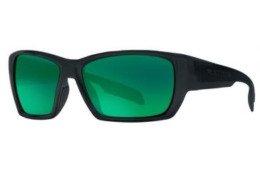 Image of Native Eyewear Ward Sunglasses,Asphalt Frame,Green Reflex Lens,Polarized,173 302 529