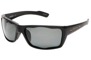Image of Native Eyewear Wazee Sunglasses, Asphalt Frame, Gray Lens, Polarized, 135 302 502