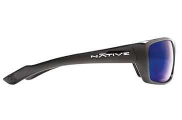 Image of Native Eyewear Wazee Sunglasses, Iron Frame, Blue Reflex Gray Lens, Polarized, 135 300 519