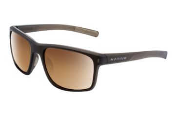 Image of Native Eyewear Wells, Dark Crystal Brown Frame, Bronze Reflex Lens, 190 913 527