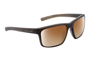 Image of Native Eyewear Wells, Dark Crystal Brown Frame, Bronze Reflex Lens, 190 913 527