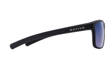 Image of Native Eyewear Wells, Matte Black Crystal Frame, Blue Reflex Lens, 190 928 526