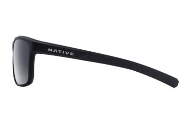 Image of Native Eyewear Wells, Matte Black Crystal Frame, Gray Lens, 190 928 523