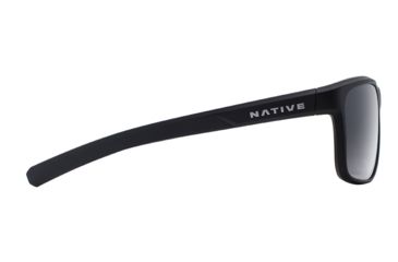 Image of Native Eyewear Wells, Matte Black Crystal Frame, Gray Lens, 190 928 523