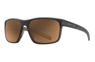 Image of Native Eyewear Wells, Matte Brown Crystal Frame, Brown Lens, 190 913 524