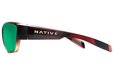 Image of Native Eyewear Wolcott Sunglasses,Stout Fade Frame,Green Reflex Brown Lens,Polarized,181 383 529