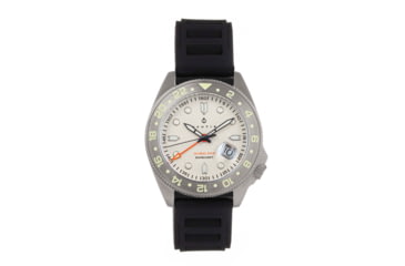 Image of Nautis Nautis Global Dive Rubber-Strap Watch w/Date, White, One Size, 18093R-E