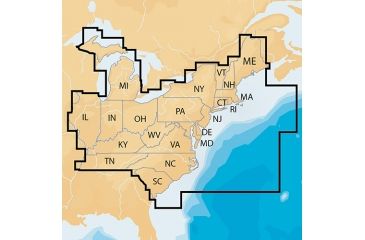 Image of Navionics East, MSD, Lakes &amp; Coast, New Condition, MSD/NAV+EA