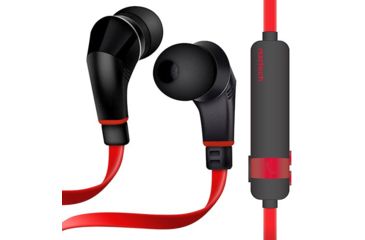 Image of Naztech NX80w Wireless Sports Earphones, Red/Black, Red/Black, 1 Year Limited Warranty, NAZ-38973