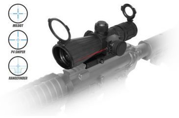 Image of NC Star 4x32mm Rubber Compact Mark 3 Tactical Illuminated Rifle Scope
