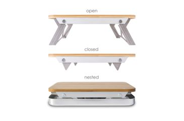 Image of nCamp Prep Surface, Silver/Wood, Small, NPR09CBUS