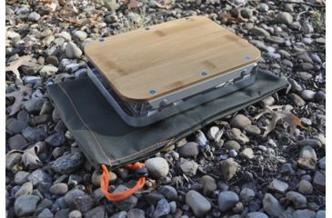 Image of nCamp Prep Surface, Silver/Wood, Small, NPR09CBUS