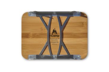 Image of nCamp Prep Surface, Silver/Wood, Small, NPR09CBUS