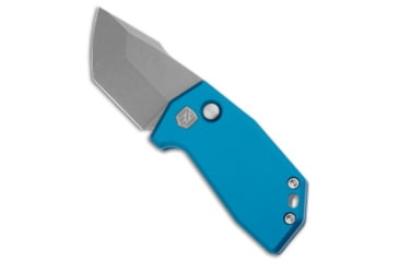 Image of NOC Knives C.O.M.R.A.D.E. Automatic Folding Knife, 1.95in, CTS XHP, Harpoon Blade, Aluminum, Blue Handle, Blue/Gray, 4.875 inch, BHQ-191712