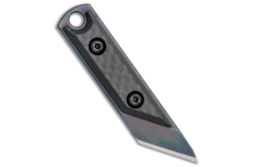 Image of NOC Knives Micro Kiridashi Neck Fixed Blade Knife, 0.75in, O1, Carbon Fiber, Black Handle, Black/Black, 3.00 inch, BHQ-79458