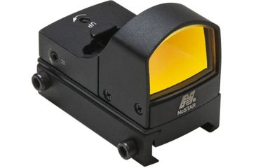 Image of NcSTAR 1x25 Tactical Red Dot Sight w/ On/Off Switch, Ruby Lens, Matte Black DDAB