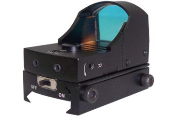 Image of NcSTAR 1x25 Tactical Red Dot Sight w/ On/Off Switch, Ruby Lens, Matte Black DDAB