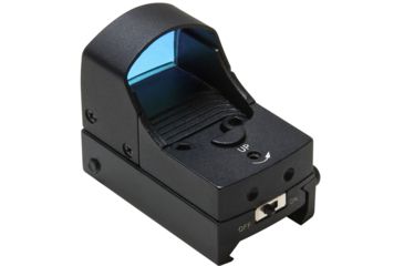 Image of NcSTAR 1x25 Tactical Red Dot Sight w/ On/Off Switch, Ruby Lens, Matte Black DDAB