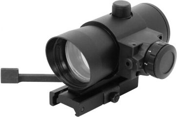 Image of NcSTAR 1x40 Red Dot Sight w/ Built in Red Laser-QR Weaver Mount DLB140R