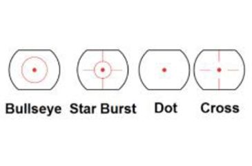 Image of NCSTAR 30mm Tube Reflex Optic Four Reticles, Tan DTTRG4