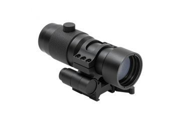 Image of NCSTAR 3X Magnifier w/Flip to Side Quick Release Mount, Black SMAG3XFLP