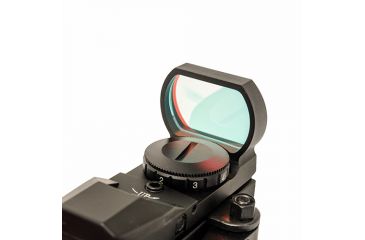 Image of NcStar 4-Reticle Reflex Black Sight w/ QR Mount, Red-Colored Reticle Set 194621