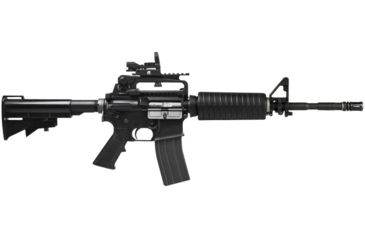 Image of NcSTAR AR Combo/Carry Handle Adapter/Red And Green Reflex Sight w/ 4 Reticles, Black, KARHD4RGB-A