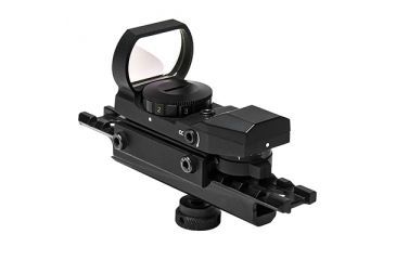 Image of NcSTAR AR Combo/Carry Handle Adapter/Red And Green Reflex Sight w/ 4 Reticles, Black KARHD4RGB-A