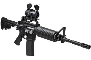 Image of NcSTAR AR Combo/Carry Handle Adapter/Red Reflex Sight w/ Integrated Weaver Mount, Black, KARHDBB130-A