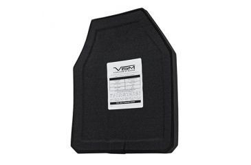 Image of NcSTAR Ceramic Level 4 Plate - Shooters Cut, Black, 10 in x 12 in B4C1012