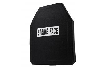 Image of NcSTAR Ceramic Level 4 Plate - Shooters Cut, Black, 10 in x 12 in, B4C1012