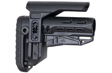 Image of VISM Compact PCP52 Mil-Spec Stock Collapsible with Adjustable Cheekpiece, Black Synthetic, DLG-130-052