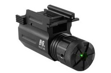 Image of Nc Star Compact Pistol And Rifle Green Laser With Quick Release Weaver Mount AQPTLG